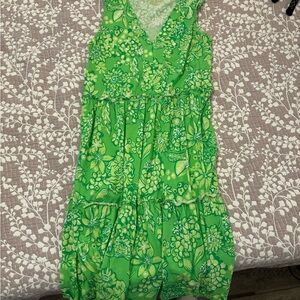 Lilly Pulitzer Green Floral Dress